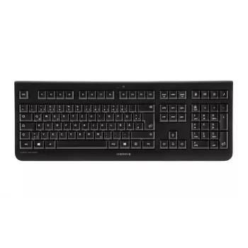 CHERRY DW 3000 belgiška AZERTY belaidė klaviatūra su pele, juoda