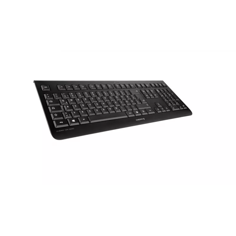 CHERRY DW 3000 belgiška AZERTY belaidė klaviatūra su pele, juoda