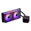 XPG LEVANTE II 240 Black skysčių aušinimo komplektas, 12 cm, 26,7 sone, juoda