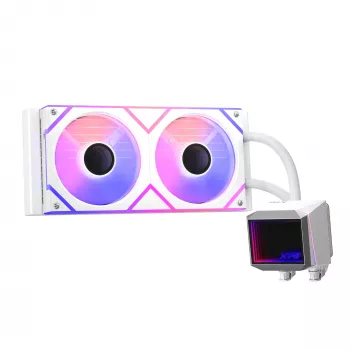 XPG LEVANTE II 240 White, skysto aušinimo komplektas, 12 cm, 26,7 dB, baltas