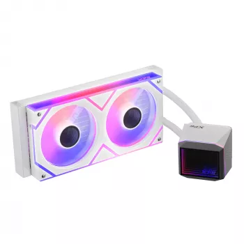 XPG LEVANTE II 240 White, skysto aušinimo komplektas, 12 cm, 26,7 dB, baltas