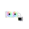 XPG LEVANTE II 240 White, skysto aušinimo komplektas, 12 cm, 26,7 dB, baltas