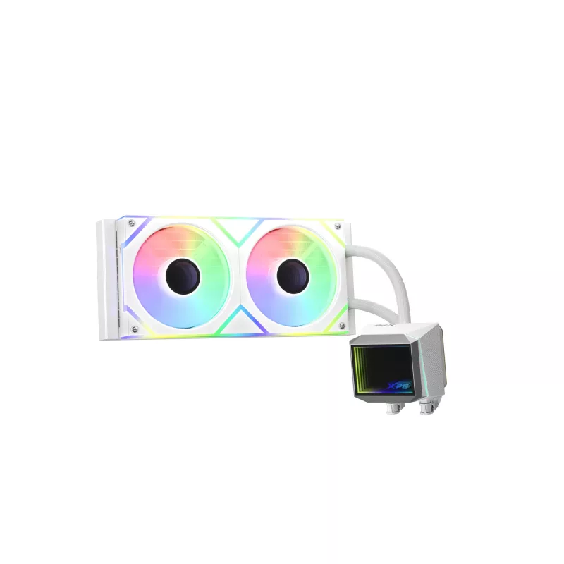 XPG LEVANTE II 240 White, skysto aušinimo komplektas, 12 cm, 26,7 dB, baltas
