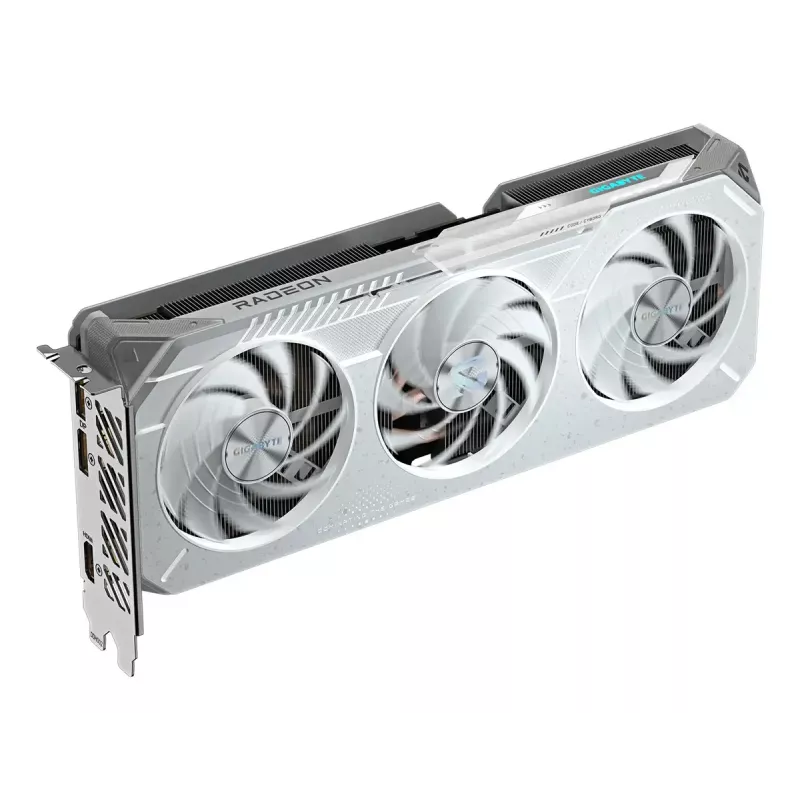 Vaizdo plokštė GIGABYTE Radeon RX 9060 XT OC ICE — 16 GB GDDR6, 128 bitų, PCIe 5.0, 3 ventiliatorių WINDFORCE
