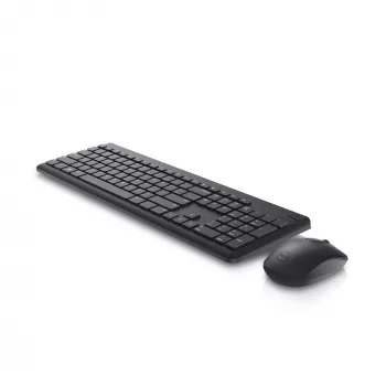 Belaidis klaviatūros ir pelės rinkinys Dell KM3322W, RF 2,4 GHz, pilno dydžio vokiškas QWERTZ, juodas
