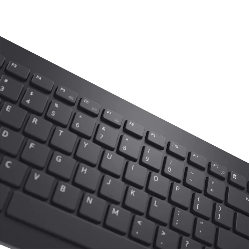 Belaidis klaviatūros ir pelės rinkinys Dell KM3322W, RF 2,4 GHz, pilno dydžio vokiškas QWERTZ, juodas