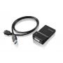 Lenovo USB 3.0 adapteris DVI/VGA 2048 x 1152 pikseliai Juoda
