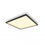 Protingos lubinės lempos Philips Hue Aurelle Square Panel 600×600 mm, Bluetooth, 220–240V, 48 mm gylis, juoda/balta