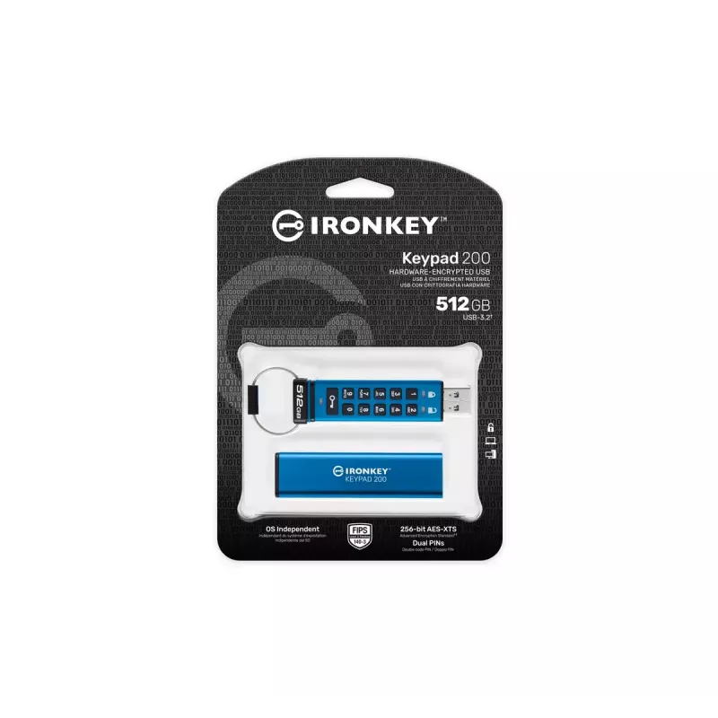 USB atmintukas Kingston 512GB USB-A IronKey 200
