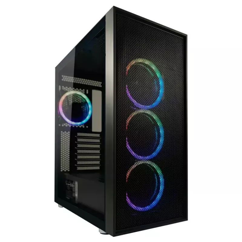 Korpusas LC-Power Black_Wanderer_X Midi Tower juodas