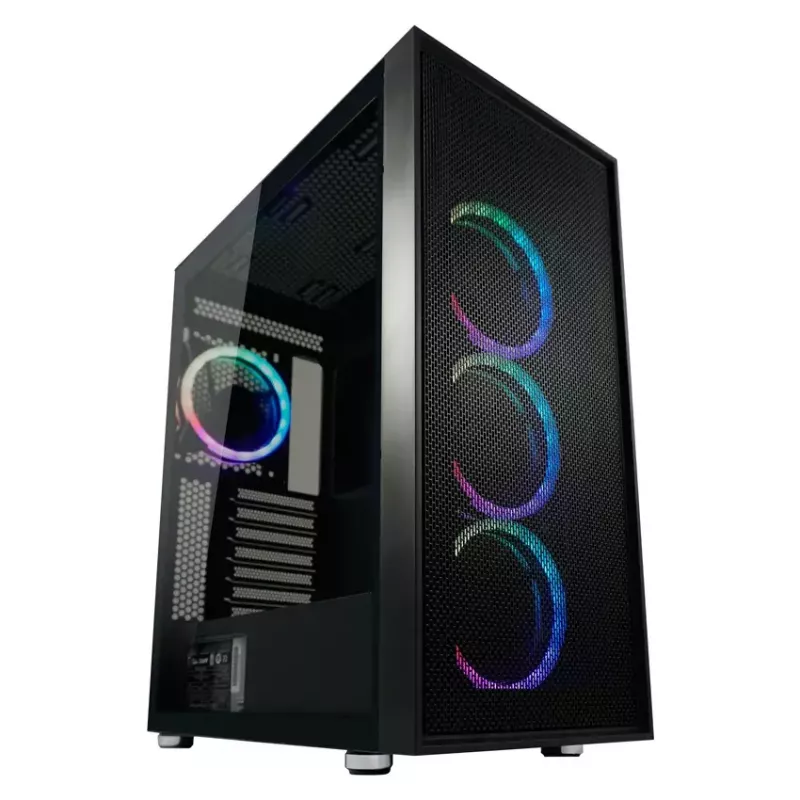 Korpusas LC-Power Black_Wanderer_X Midi Tower juodas