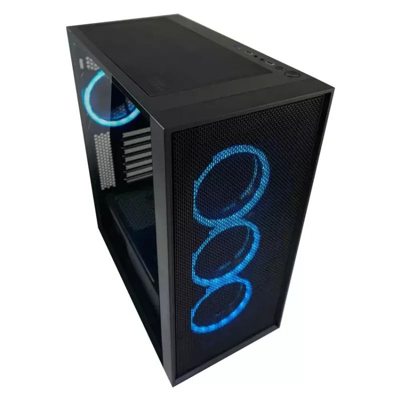 Korpusas LC-Power Black_Wanderer_X Midi Tower juodas