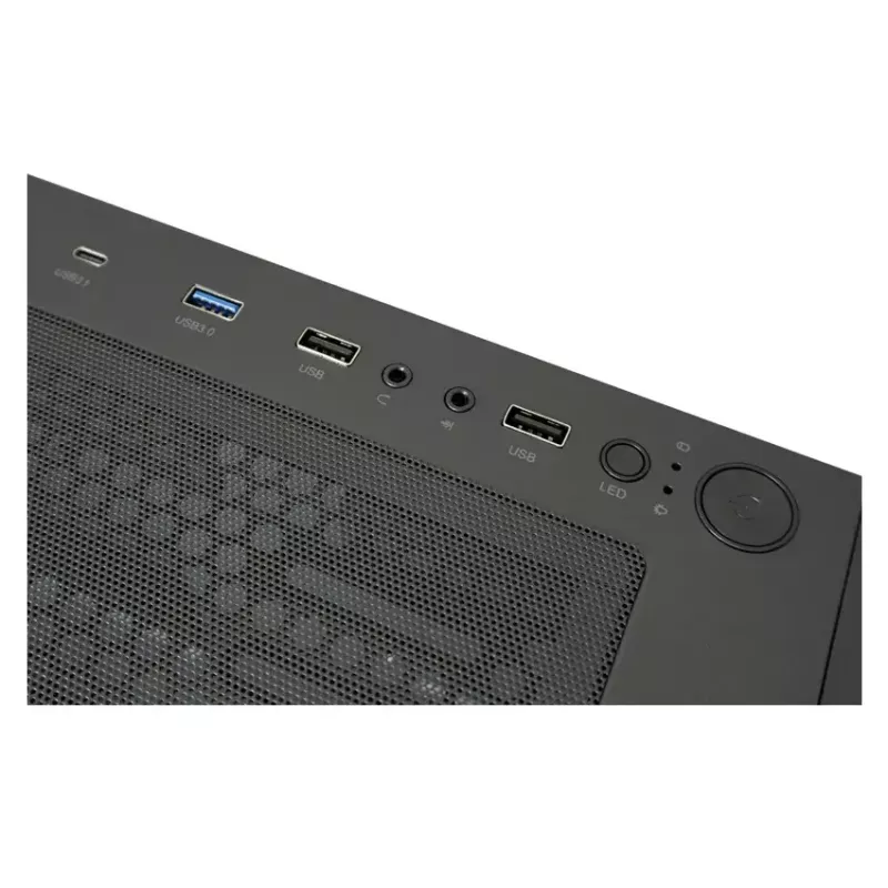 Korpusas LC-Power Black_Wanderer_X Midi Tower juodas