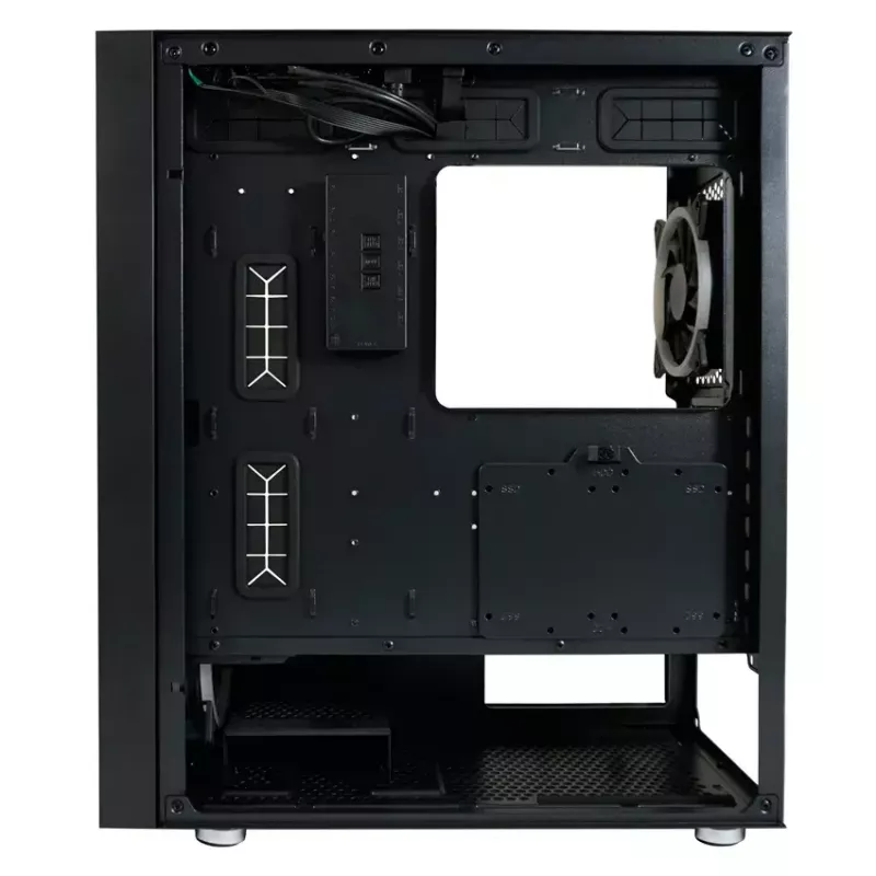 Korpusas LC-Power Black_Wanderer_X Midi Tower juodas