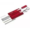Victorinox SwissCard Classic Raudona – kortelės dydžio daugiafunkcis įrankis