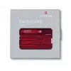 Victorinox SwissCard Classic Raudona – kortelės dydžio daugiafunkcis įrankis