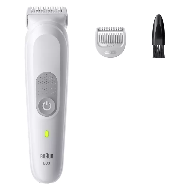 Braun Series 3 kūno groomeris / skutuvas, šviesiai pilka