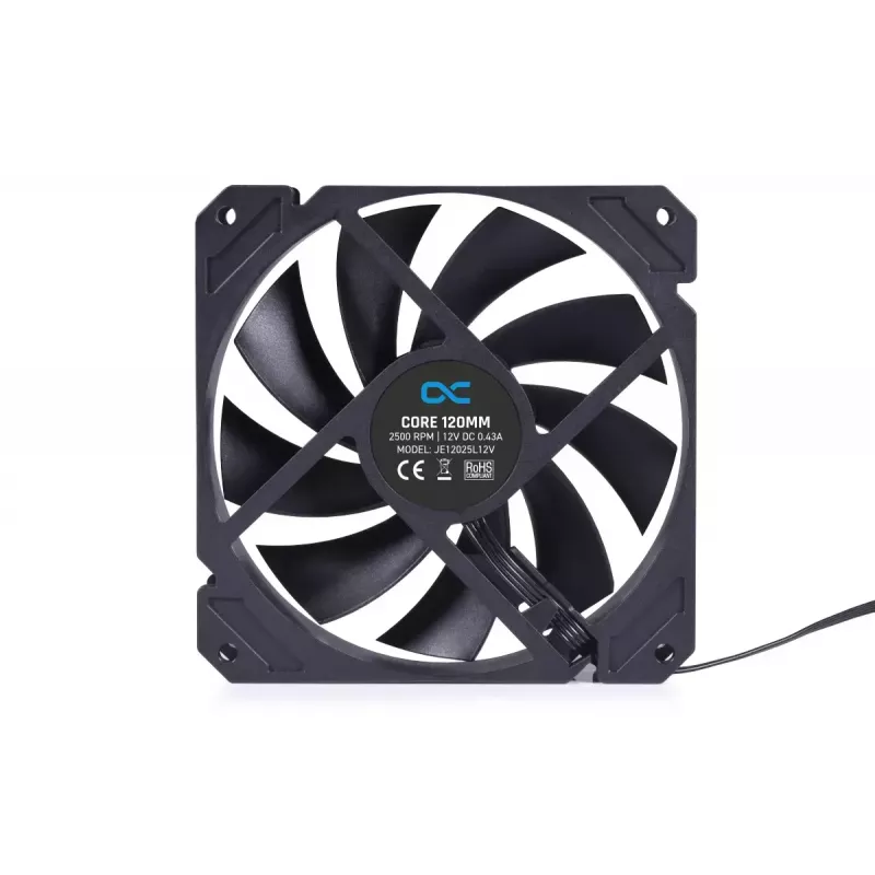Ventiliatorius Alphacool Core 120mm 24852 juodas 600-2500 RPM hidraulinis