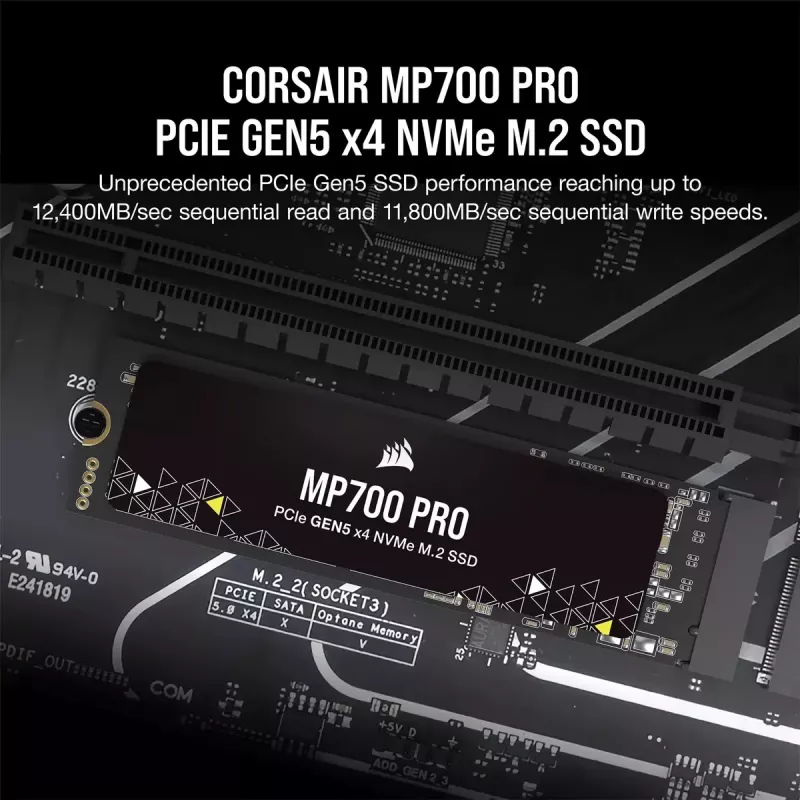SSD diskas Corsair 1 TB M.2 PCI Express 5.0 MP700 PRO