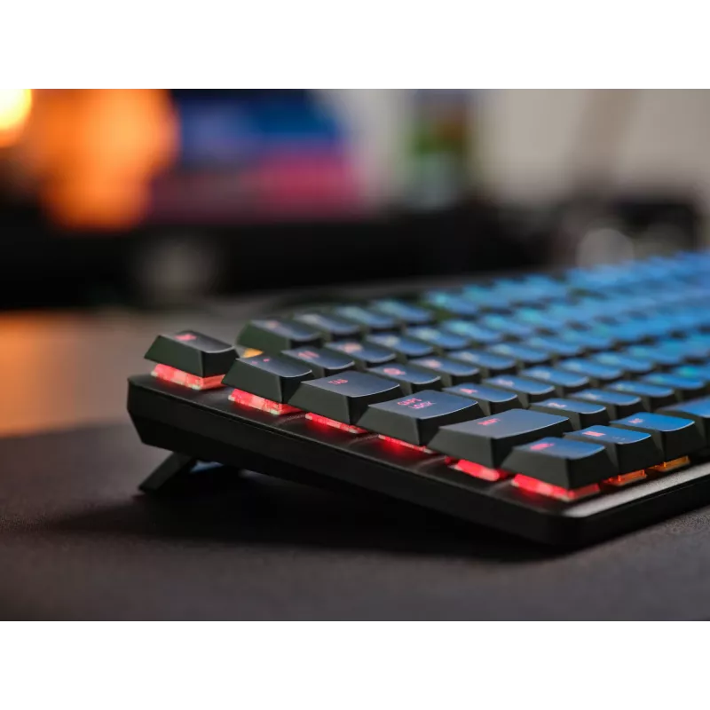 Mechaninė žaidimų klaviatūra TRUST GXT 866 TORIX USB Full-size 104 klavišų QWERTY Juoda RGB