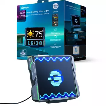 Stalinė ir pakabinama žaidimų pikselinė lempa Govee H8630 su 1024 LED, 2,4 GHz Wi‑Fi