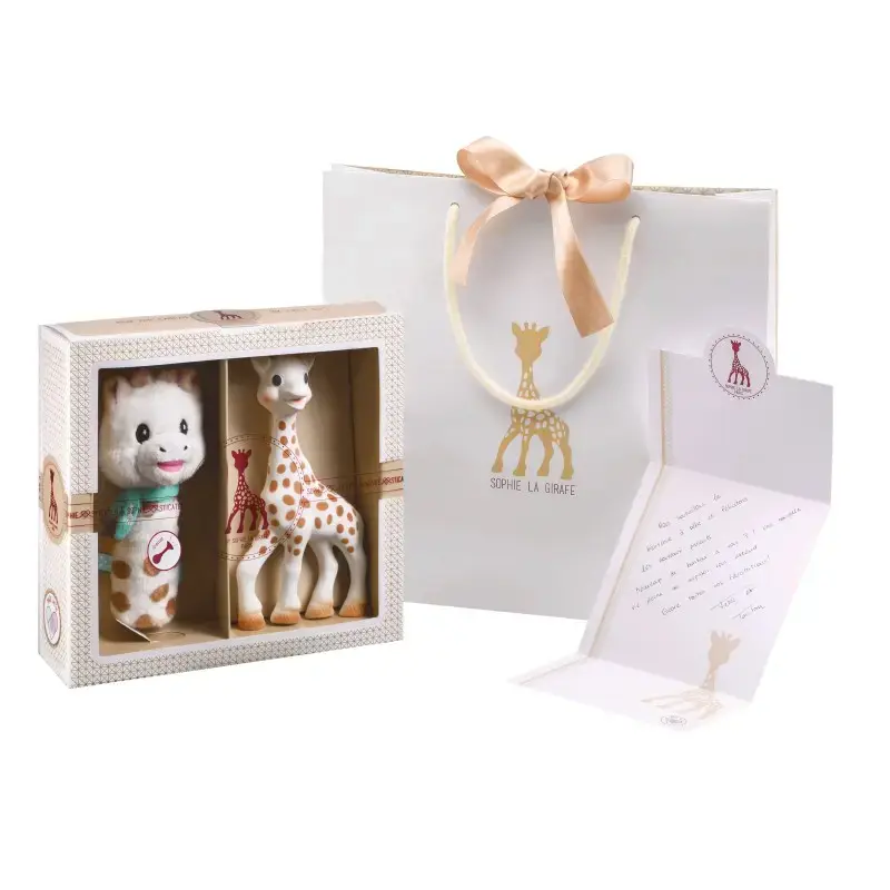Sophie la Girafe 000012 dovanų rinkinys su barškučiu, įvairiaspalvis