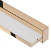 LED sieninis šviestuvas ActiveJet AJE-MERO GOLD, montuojamas ant paviršiaus, stačiakampis, 4000 K, 850 lm, nekeičiama lemputė