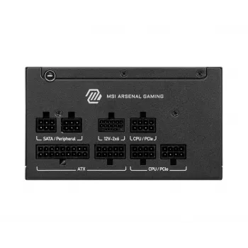 Maitinimo blokas MSI MAG A750GLS PCIE5 750W 24-pin ATX visiškai modulinis 80 PLUS Gold juodas