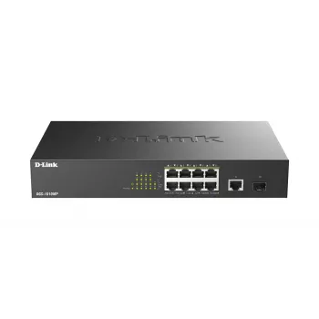 D-Link DGS-1010MP/E tinklo jungiklis Nevaldomas L2 Gigabit Ethernet (10/100/1000) Power over Ethernet (PoE) 1U Juodas