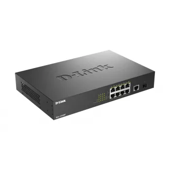 D-Link DGS-1010MP/E tinklo jungiklis Nevaldomas L2 Gigabit Ethernet (10/100/1000) Power over Ethernet (PoE) 1U Juodas