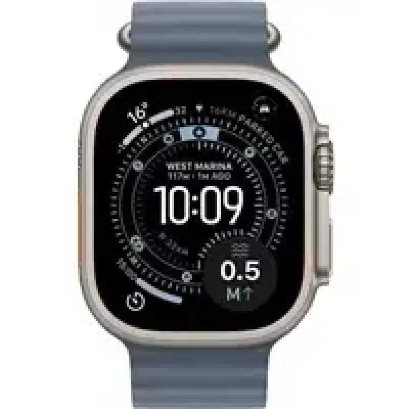Išmanusis laikrodis Apple Watch Ultra 3 GPS + Cellular 49mm Natūralus titano korpusas su Anchor Blue Ocean juosta