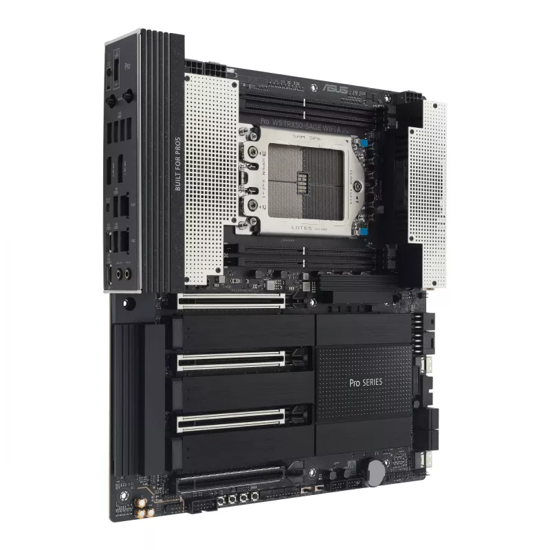 ASUS PRO WS TRX50-SAGE WIFI A pagrindinė plokštė — AMD TRX50, Socket sTR5, CEB, DDR5, Wi‑Fi 7