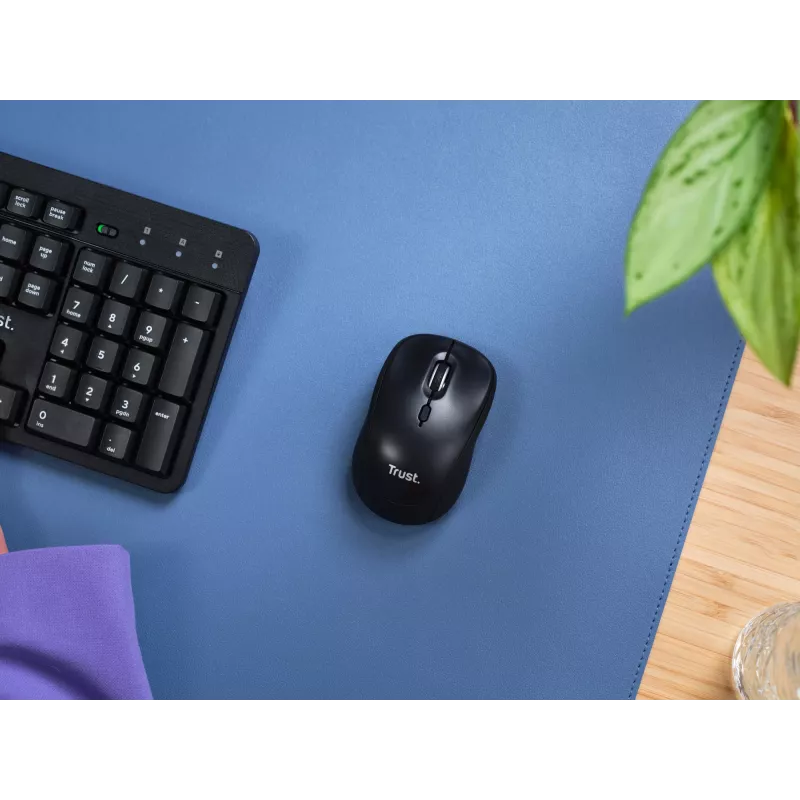 Trust Yvi+ pelė Universal Ambidextrous RF Wireless + Bluetooth Optinė 1600 DPI
