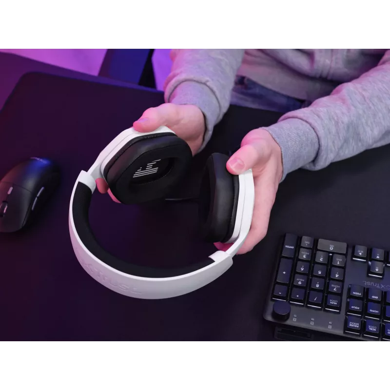 Trust GXT492W Carus ausinės laidinės žaidimams baltos