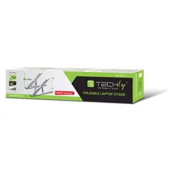 Priekinė stovas nešiojamam kompiuteriui Techly ICA-TBL 134TY Sidabrinis Aliuminis Aukštis 55-155mm