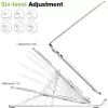 Priekinė stovas nešiojamam kompiuteriui Techly ICA-TBL 134TY Sidabrinis Aliuminis Aukštis 55-155mm