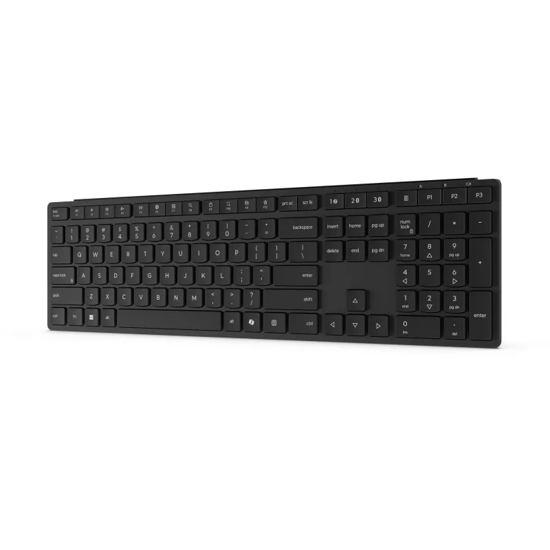 Lenovo 4Y41S04697 belaidė klaviatūra RF + Bluetooth, juoda