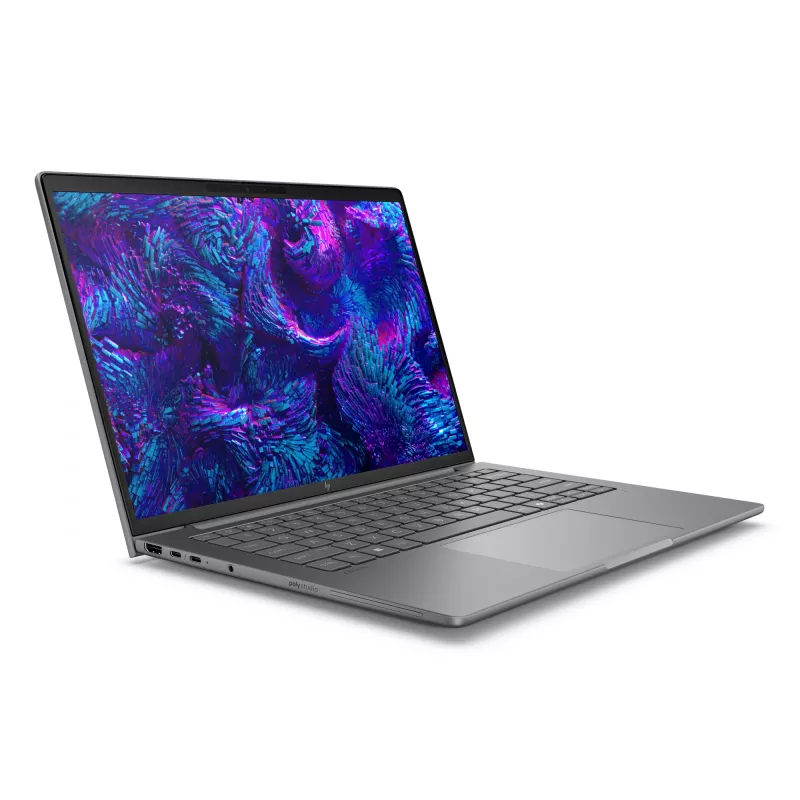 Mobilioji darbo stotis HP ZBook 8 G1i – 14 colių WUXGA, Intel Core Ultra 7 255H, 16GB DDR5, 512GB SSD, NVIDIA RTX 500 Ada, Windows 11 Pro, sidabrinė