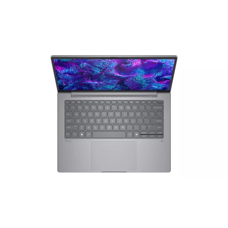 Mobilioji darbo stotis HP ZBook 8 G1i – 14 colių WUXGA, Intel Core Ultra 7 255H, 16GB DDR5, 512GB SSD, NVIDIA RTX 500 Ada, Windows 11 Pro, sidabrinė