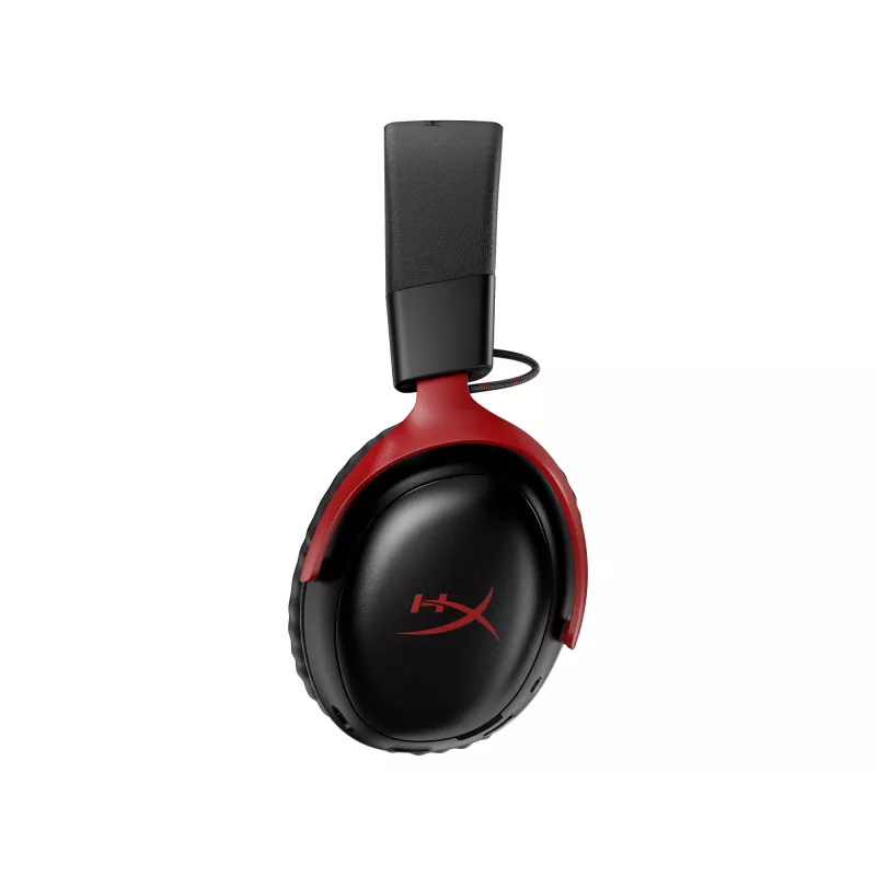 HyperX Cloud III S Wireless – Belaidės žaidimų ausinės (Juoda-Raudona), Raudona, Kinija, Apgaubiančios, Uždaros, 115 mm, 210 mm