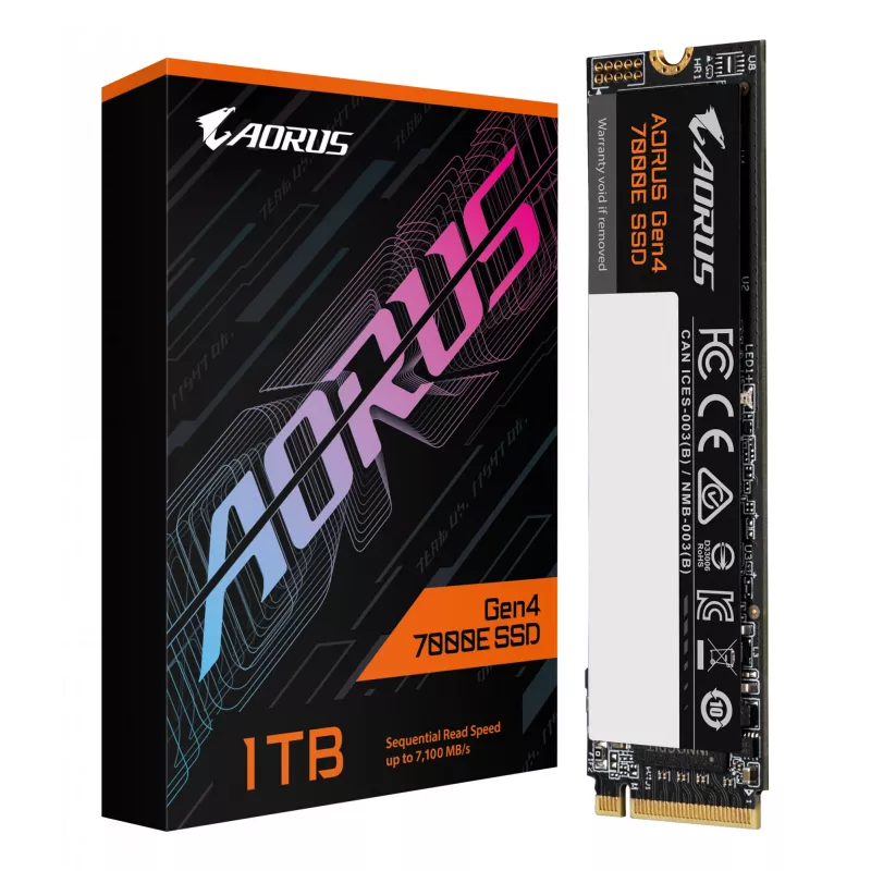 Vidinis M.2 NVMe SSD GIGABYTE AORUS Gen4 7000E 1 TB