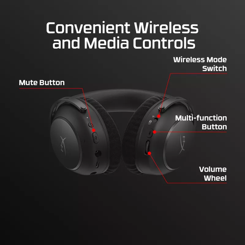 Belaidės žaidimų ausinės HyperX Cloud Alpha 2