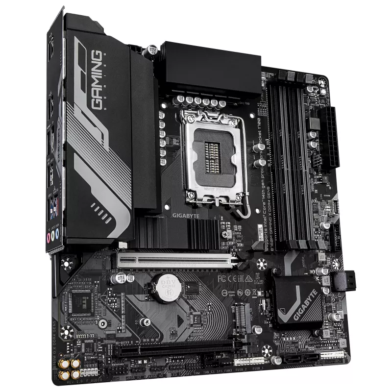 Motininė plokštė GIGABYTE B760M GAMING X DDR4 GEN5, Micro ATX, LGA1700, B760, 4x DIMM iki 128GB, 2x PCIe 4.0 M.2, 2.5GbE