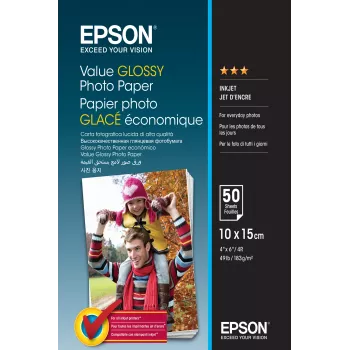 Epson Value Glossy Photo Popierius – 10x15 cm – 50 lapų