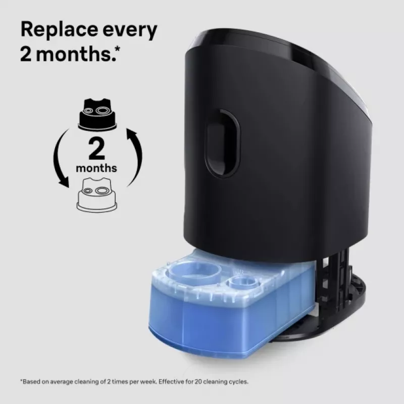 Valymo kasetė BRAUN 3in1 ShaveCare 8 vnt. (mėlyna) Braun skustuvams