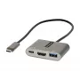 StarTech.com USB-C kelių prievadų adapteris, USB-C į HDMI 4K vaizdas, 100W PD perdavimas, USB 3.0 šakotuvas 5Gbps (1xType-C/1xA), USB-C mini dokas, USB-C kelioninis dokas, nešiojama nešiojamojo kompiuterio dokavimo stotelė