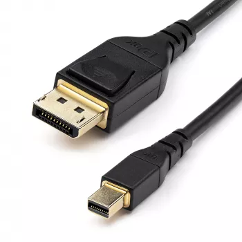 StarTech.com 2 m VESA sertifikuotas Mini DisplayPort į DisplayPort 1.4 laidas - 8K 60Hz HBR3 HDR - itin plonas (34 AWG) itin didelės raiškos 4K 120Hz - monitoriaus/vaizdo laidas