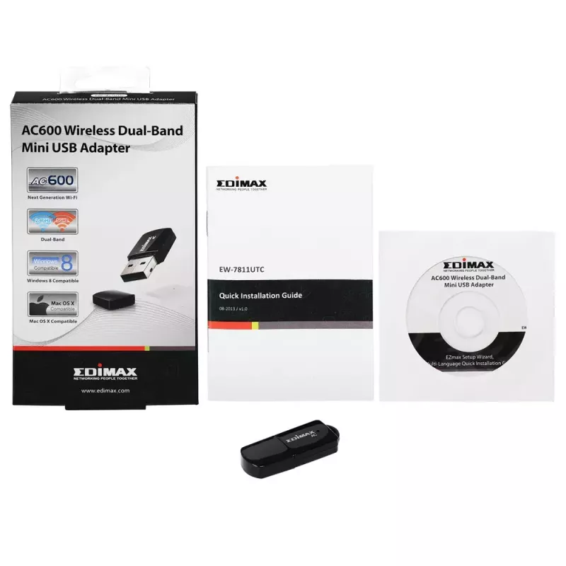 Belaidis adapteris Edimax AC600 EW-7811UTC