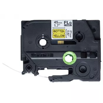 Brother FLE-6511 lipni juostelė etiketėms, juoda ant geltonos