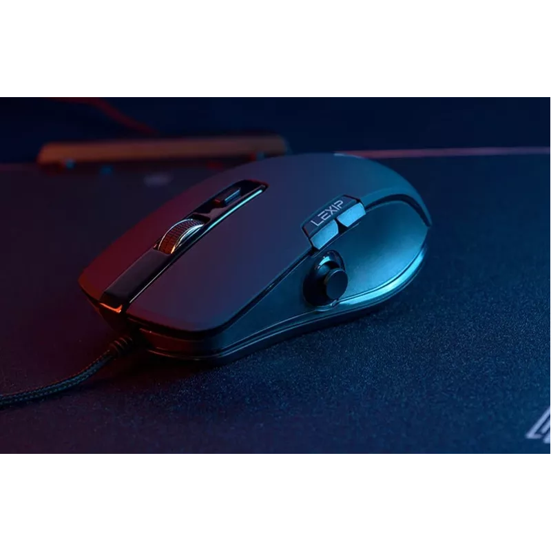 Žaidimų pelė Lexip NP93 Neptunium Alpha – laidinė optinė, ergonomiška, programuojami mygtukai